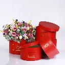 Tragbarer runder Blumenkasten rot.webp