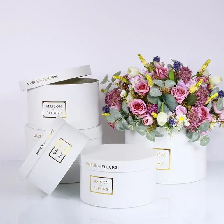 Tragbarer runder Blumenkasten weiss2.webp